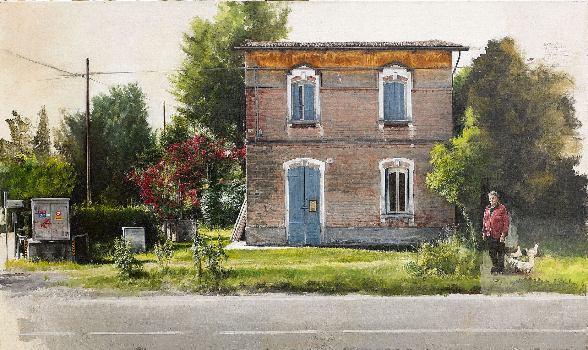 <span class='grassetto'>Houses n.10</span>[br]2007, olio su tela, cm. 120 x 200